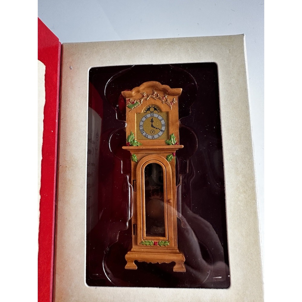 'Twas The Night Before Christmas Not Even A Mouse Grandfather Clock Ornament